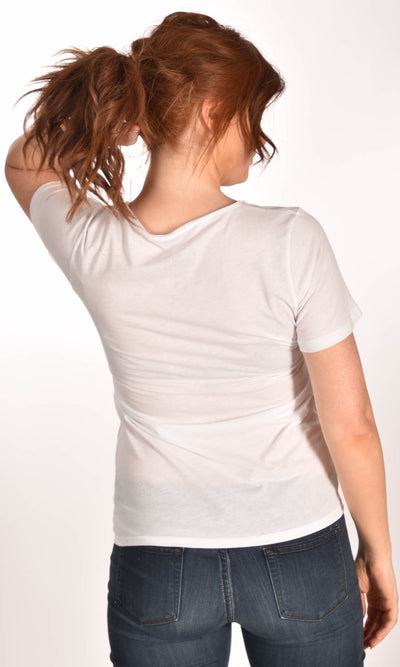 Red Hair Don't Care Circle Raw Neck Unisex Tee Ginger Problems