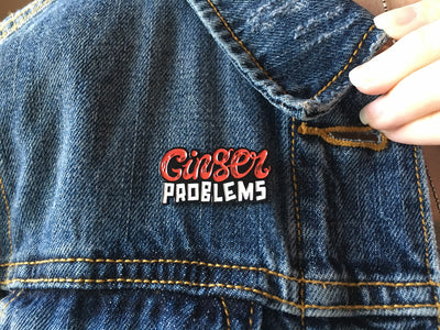 Ginger Problems Logo Pin Ginger Problems