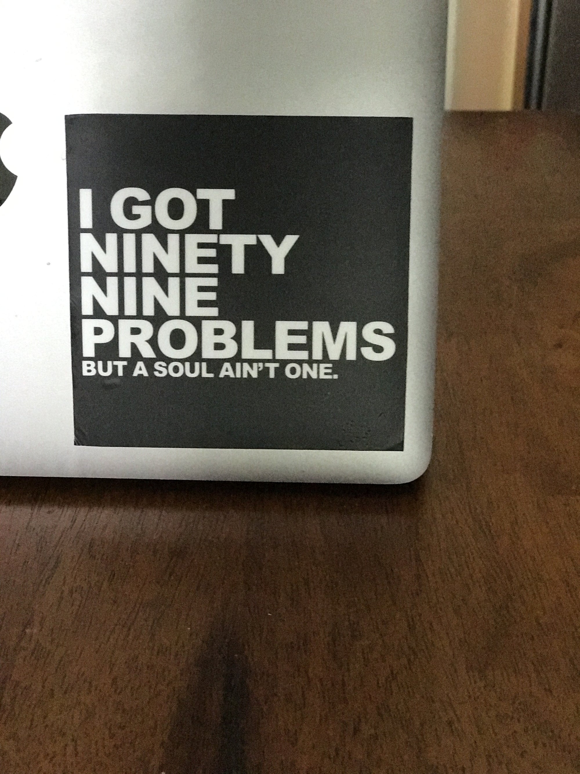 99 Problems Black Sticker Ginger Problems