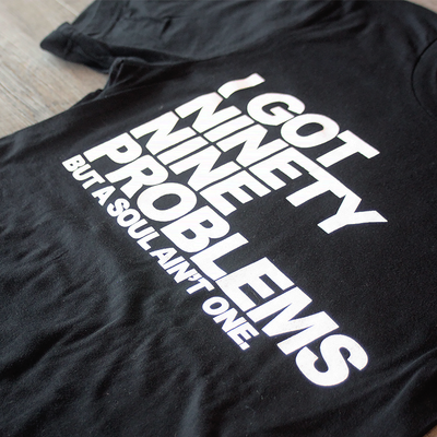 99 Problems Black Unisex Tee - XXL Ginger Problems