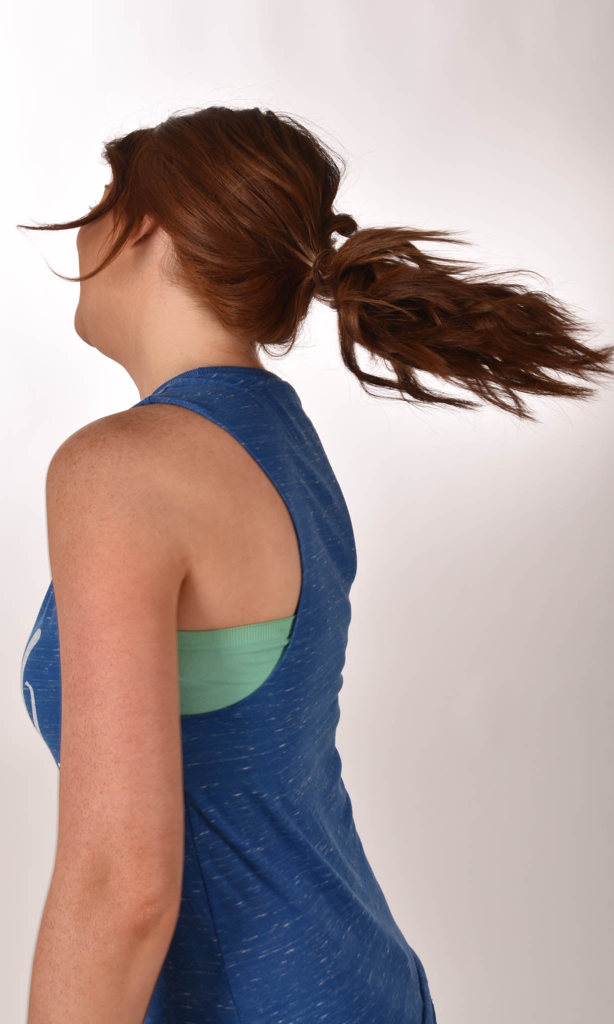 Red Hair Don't Care Swirl Flowy Scoop Marble Tank Ginger Problems