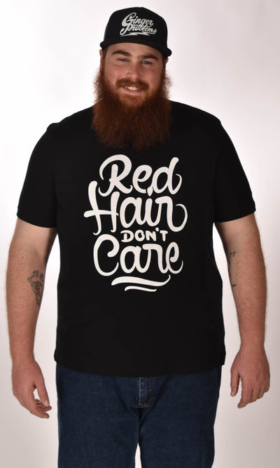 Red Hair Don't Care Swirl Unisex Tee Ginger Problems