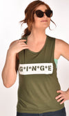 MASH Flowy Scoop Military Green Tank Ginger Problems