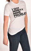 99 Problems White Unisex Tee Ginger Problems