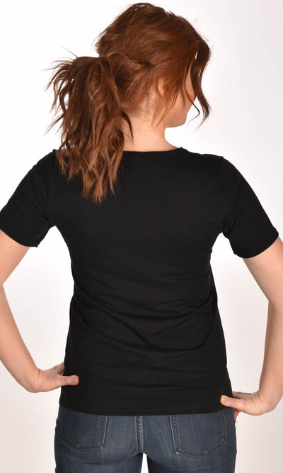 99 Problems Raw Neck Black Unisex Tee Ginger Problems