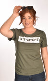 MASH Unisex Raw Neck Military Green Tee Ginger Problems
