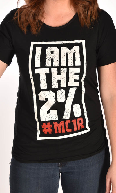 I am the 2% Raw Neck Unisex Tee Ginger Problems