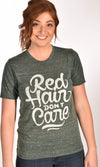 Red Hair Don't Care Swirl Unisex Tee Ginger Problems