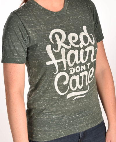 Red Hair Don't Care Swirl Unisex Tee Ginger Problems