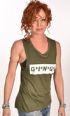 MASH Flowy Scoop Military Green Tank Ginger Problems