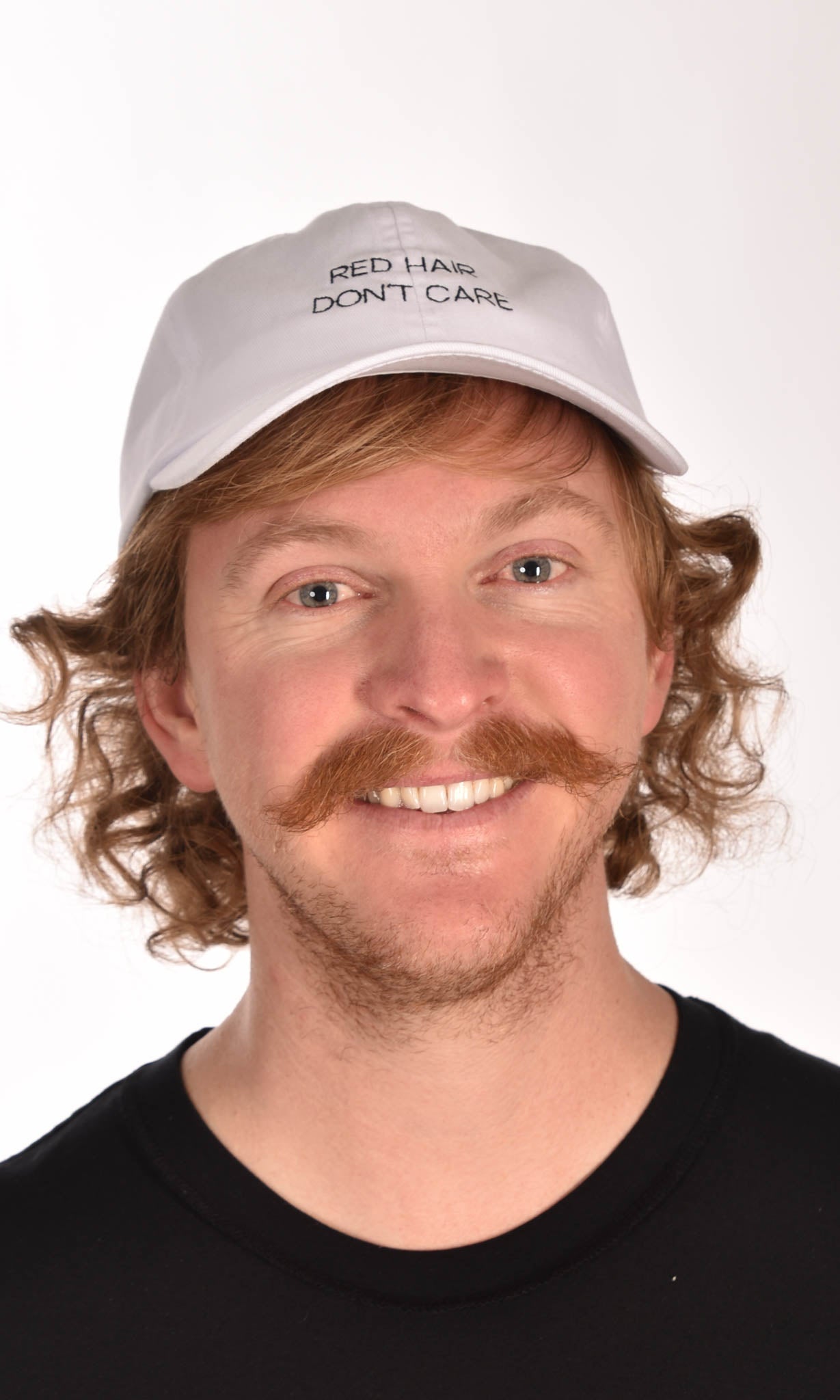 Red Hair Don't Care Simple White Hat Ginger Problems