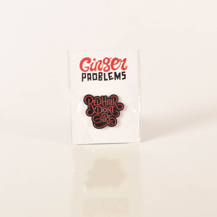 Red Hair Don't Care Bubble Pin Ginger Problems